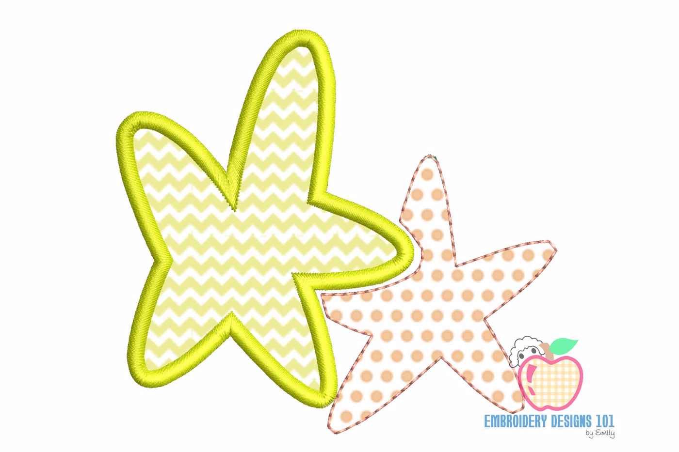 Cute Starfish Embroidery Applique