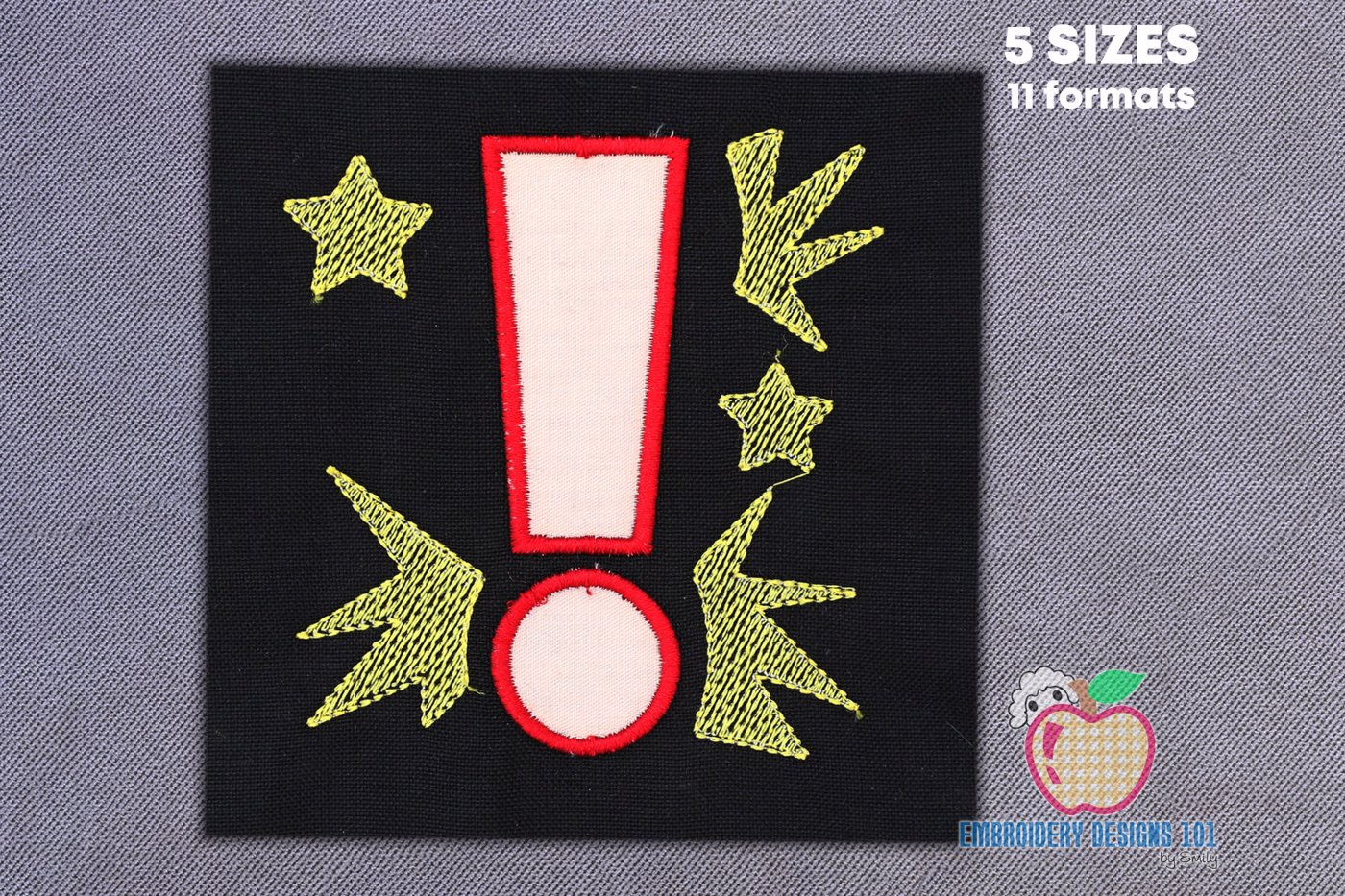 Exclamation Mark Applique