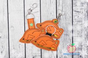 Roasted Turkey ITH Keyfob Design