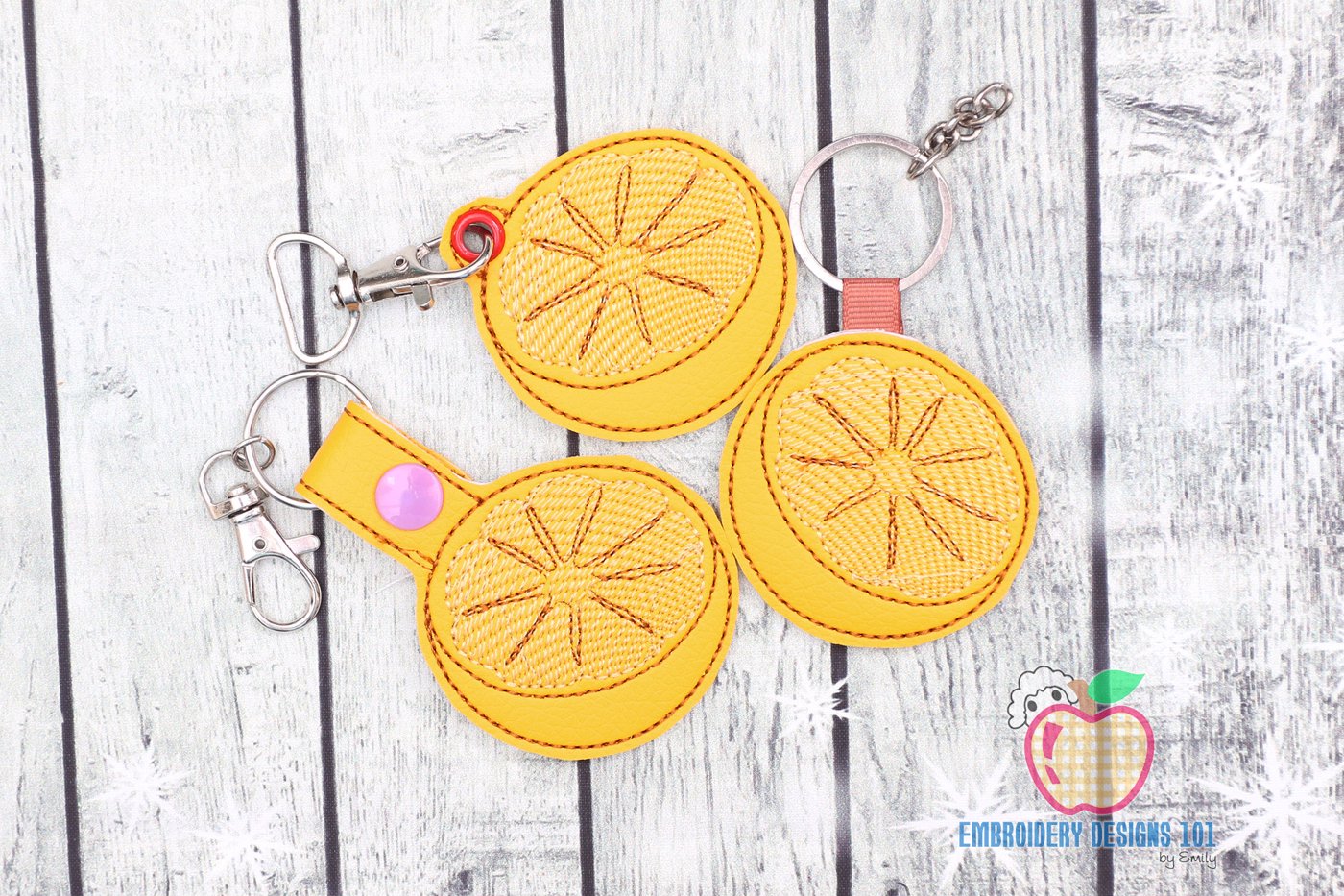 Half Cutted Citron ITH Keyfob Design