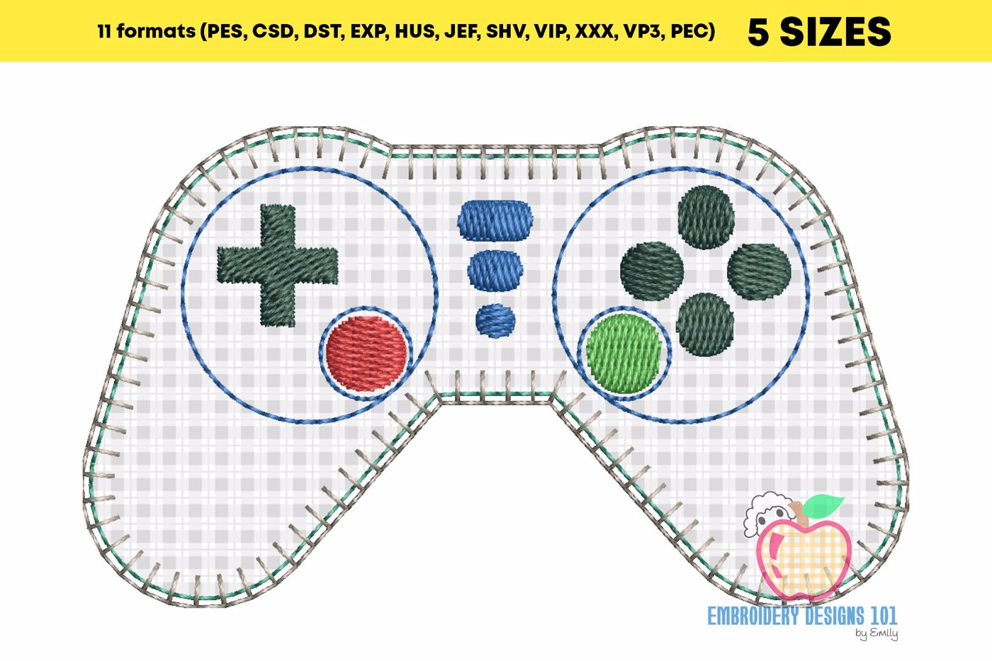 Game Remote Control Applique Pattern