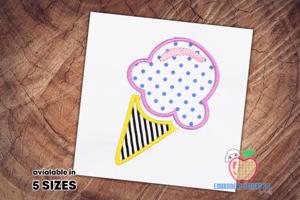 Ice Cream Cone Applique