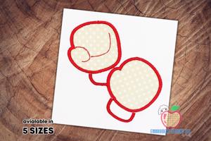 Boxing Gloves Applique Pattern