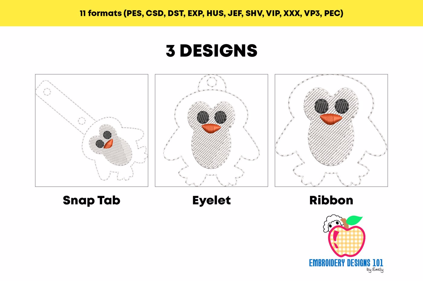 Gentoo Penguin ITH Keyfob Design