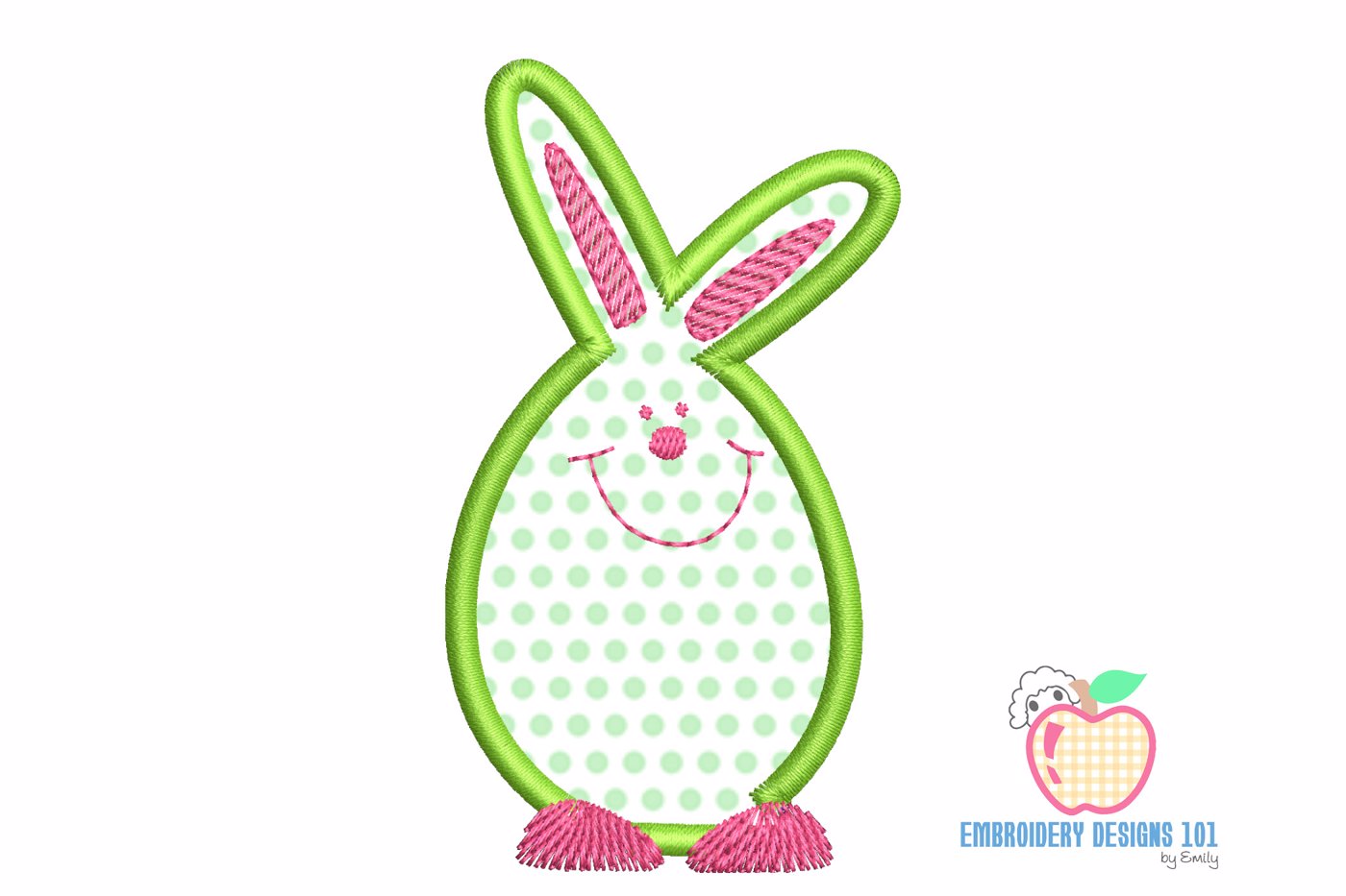 Easter Bunny embroidery applique designs - Digital Machine Embroidery ...