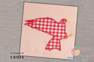 Dove Bird Stitch Embroidery Applique