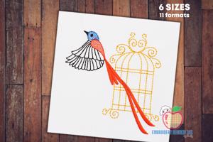 Paradise Asian Sketch Embroidery