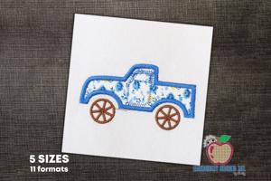 Lifted Pickup Truck Applique Pattern