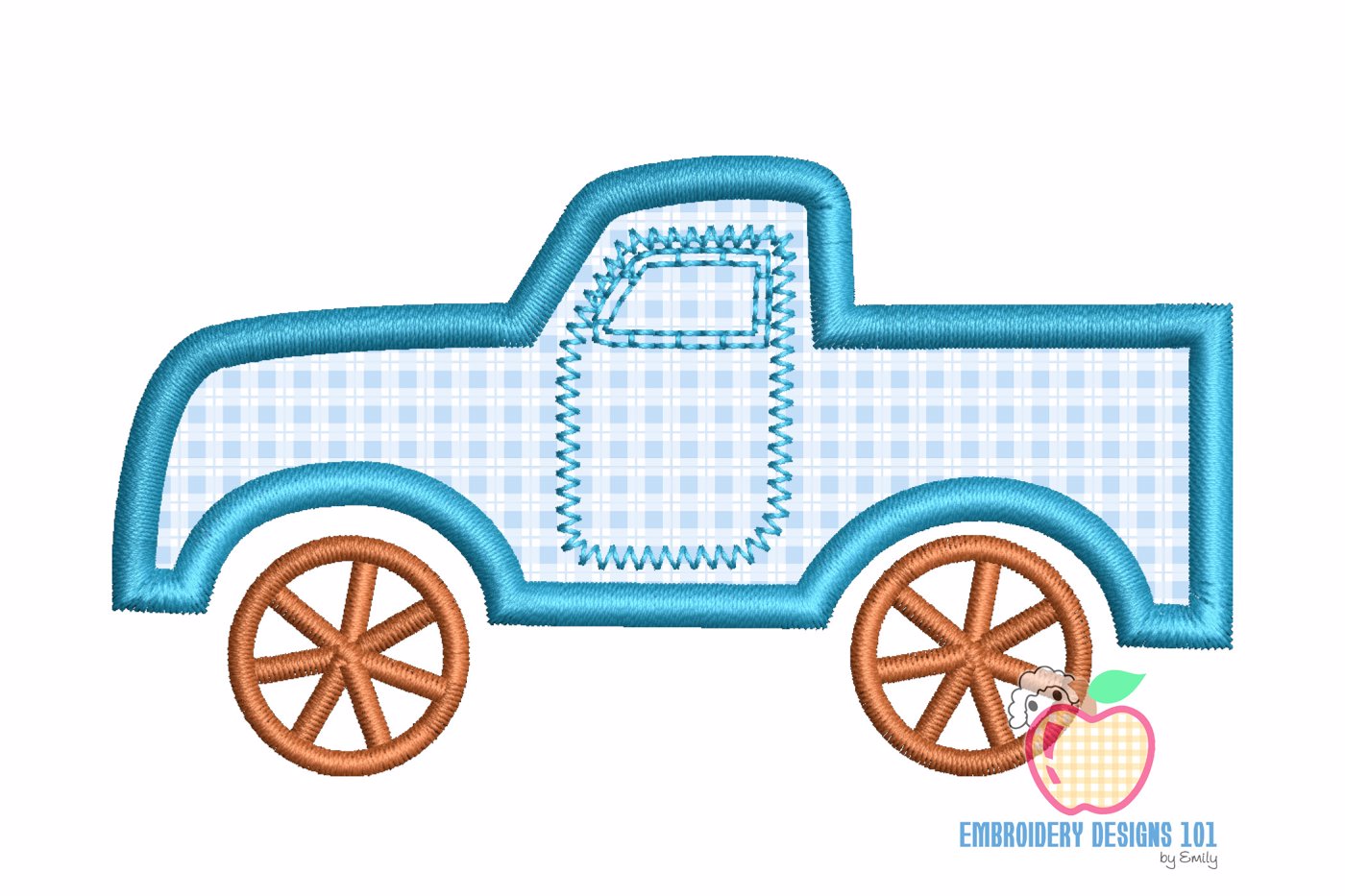 Lifted Pickup Truck Applique Pattern