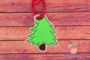 Retro Decorative Christmas tree In The Hoop Ornament