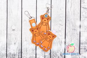 Cartoon Horse ITH Keyfob Design