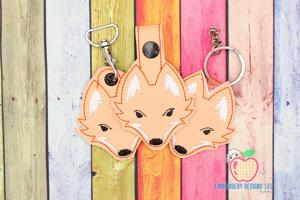 Coyote Animal Face Keyfob Keychain ITH