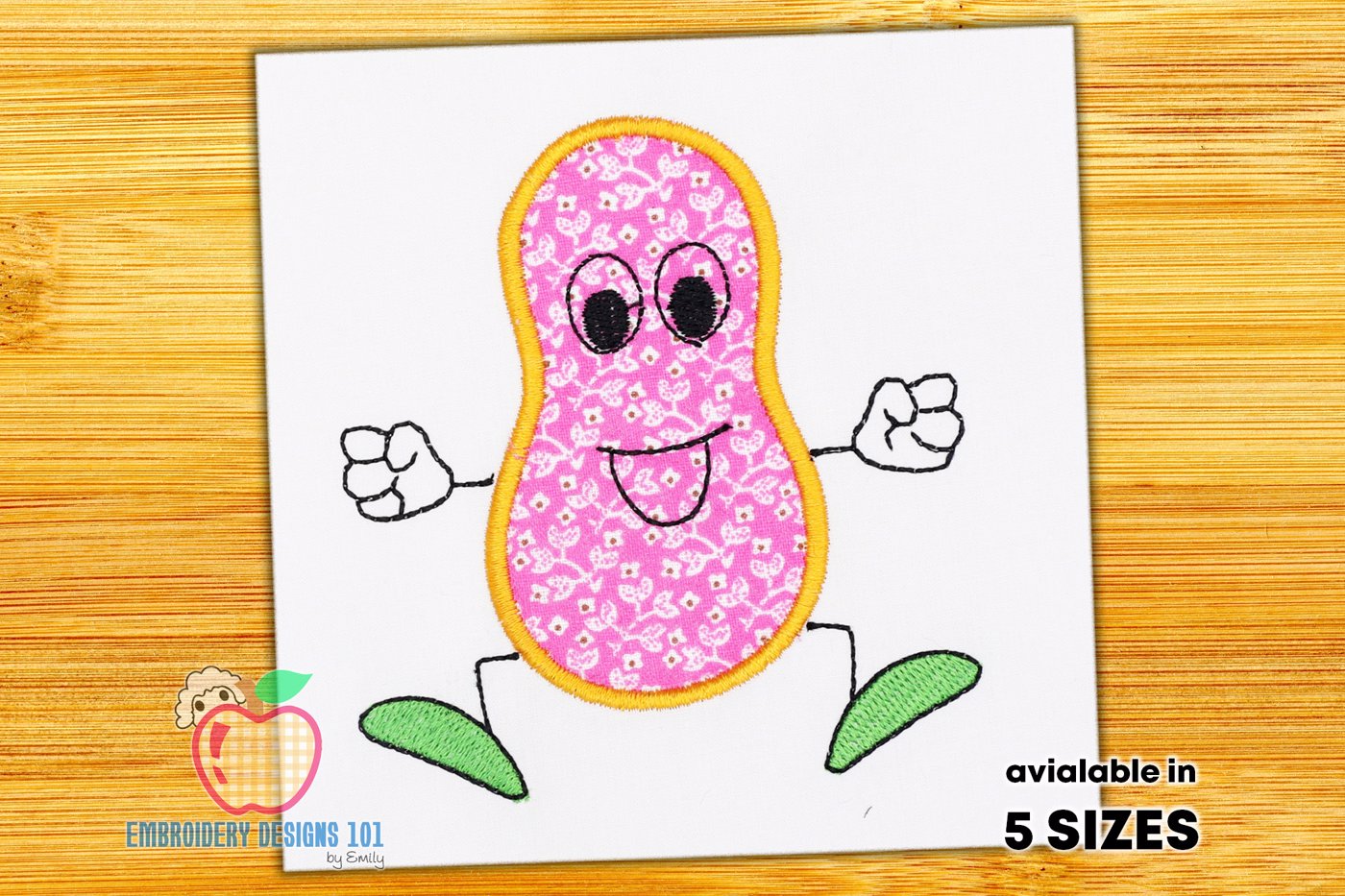 A Peanut Made As The Cartoon Applique