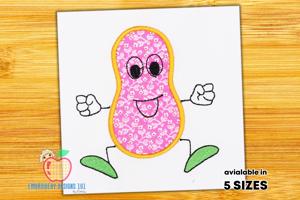 A Peanut Made As The Cartoon Applique