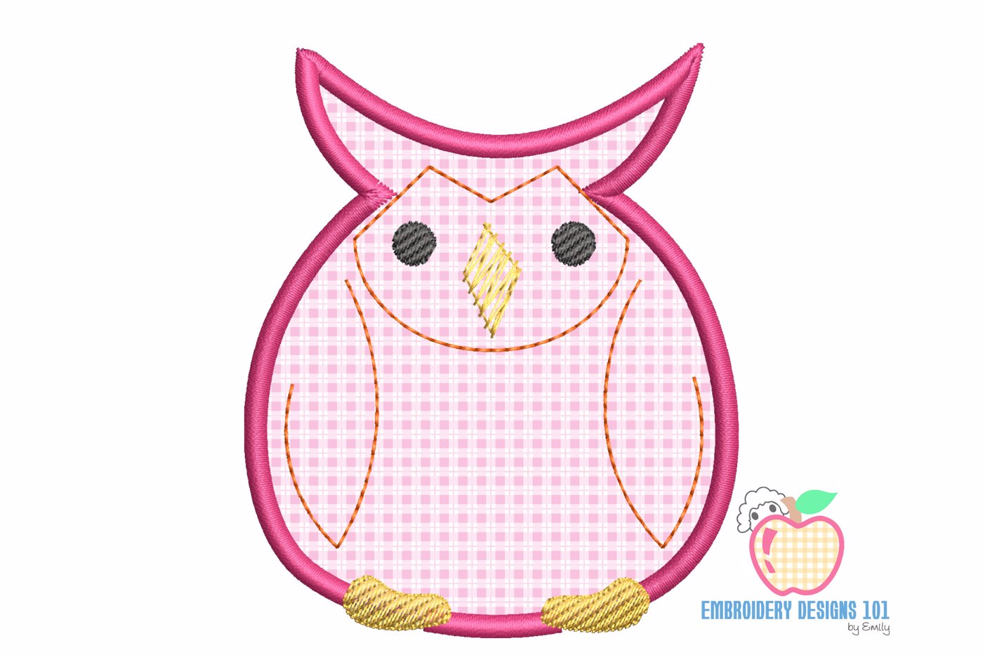 Tired Sleepy Owl Applique