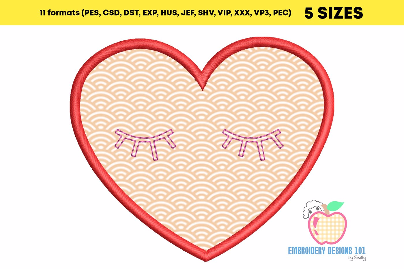 Valentine Heart Applique