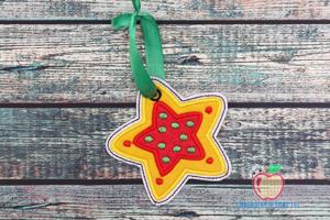 Delicious Star Cake ITH Ornament