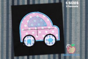 Cute Car Design Applique For Kids