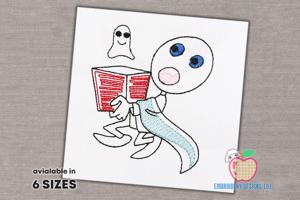 Ghost with Ghost Quick Stitch