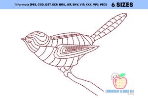 An Outline Of The Brown Robin Bird Quick Design