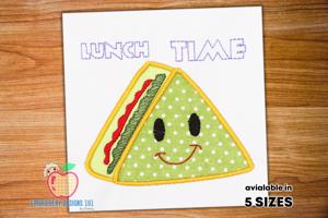 Lunch Time Sandwich Embroidery Design