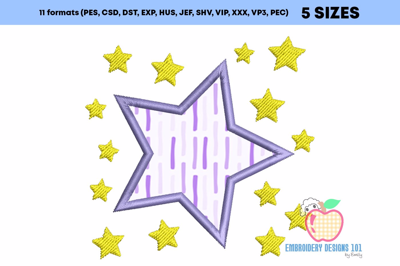 Star Design Applique