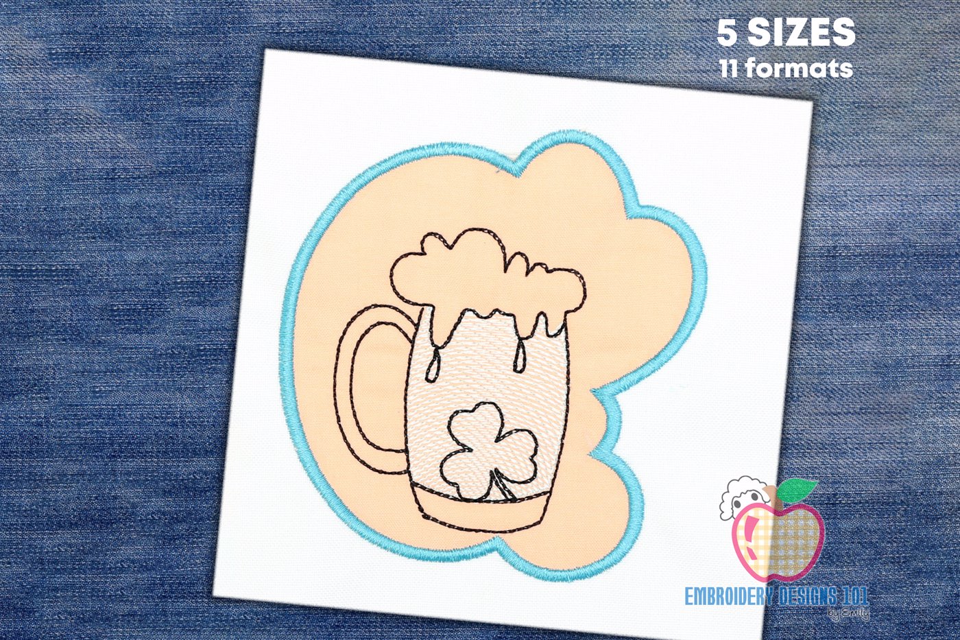 Mug Of Beer With Full Beer Applique