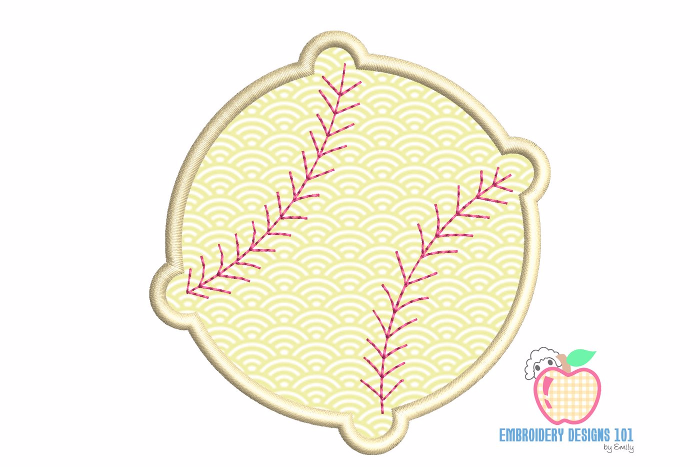 Baseball Embroidery Design