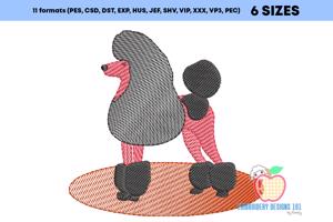 Poodle Dog Quick Stitch