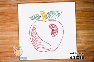 Apple Single Stitch Pattern Running Line