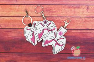 Ribbon Bow Keyfob Keychain ITH