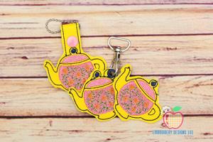 Ceramic Teapot ITH Keyfob Design