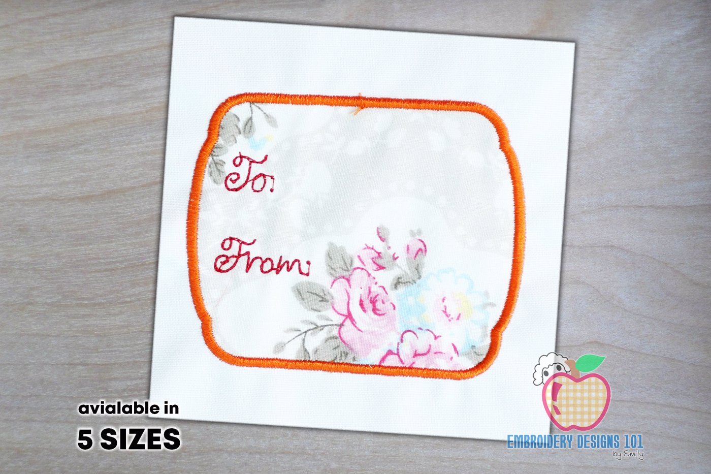 Tag Card For The Wishing Applique Design