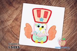 4th of July Eagle Applique Pattern