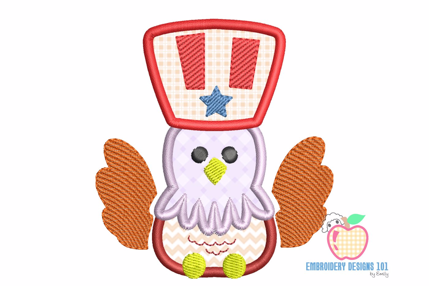 4th of July Eagle Applique Pattern