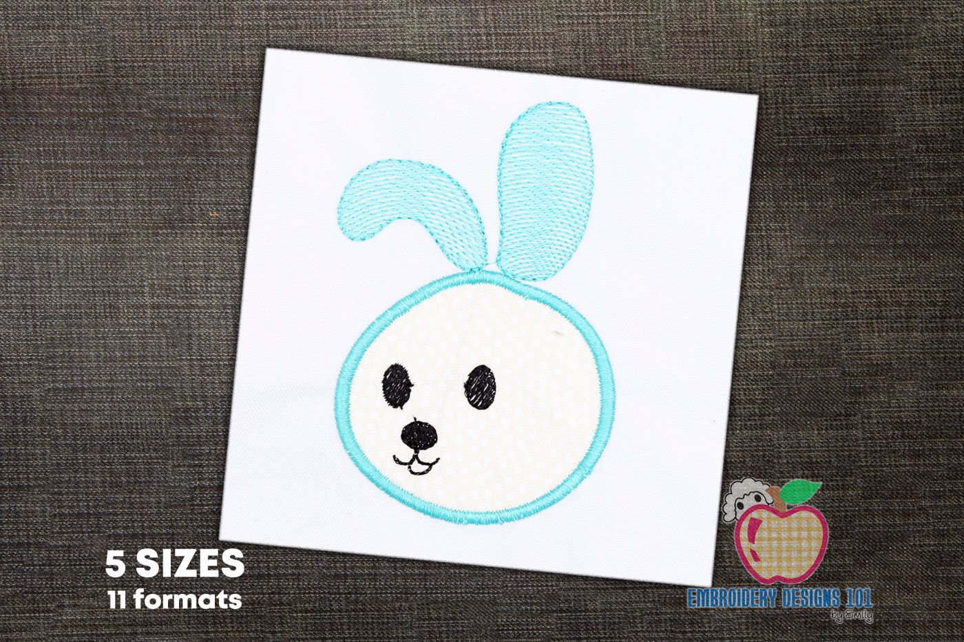 Cute Baby Bunny Applique for Kids