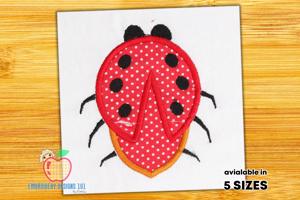 Creative design of cartoon ladybug