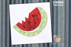 Watermelon Stitch Applique