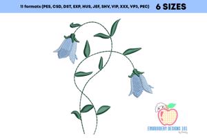 Beautiful Blooming Bell flower Quick Stitch