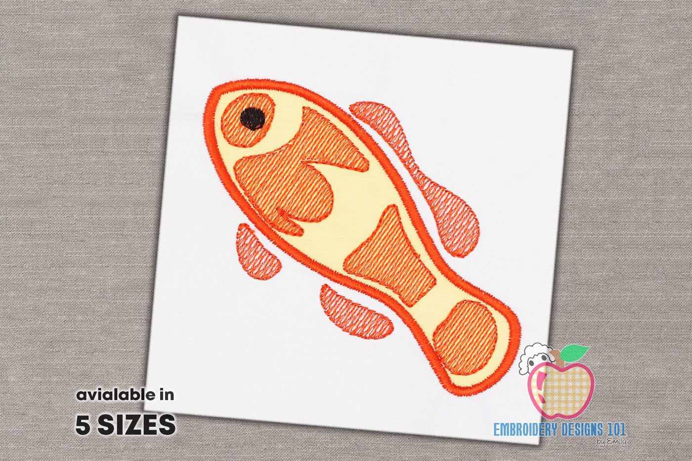 Clownfish Applique Pattern