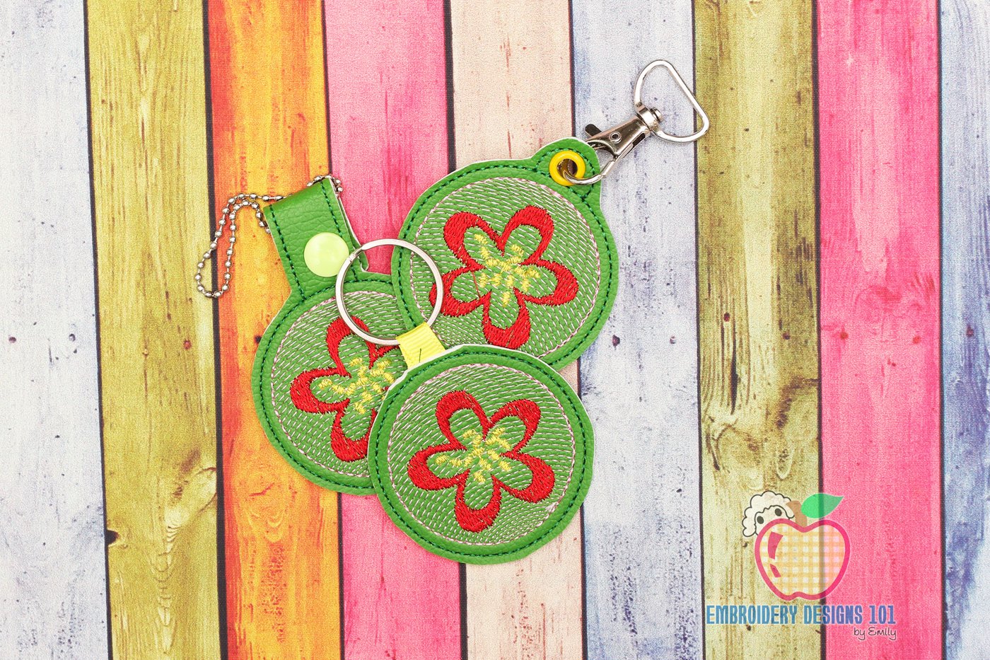 Guava ITH Key Fob Pattern