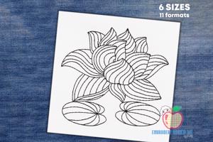 Lineart Sketch Of The Lotus Line Art