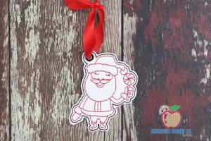 Santa Claus with Candy ITH Ornament