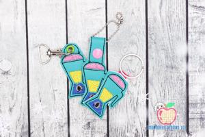 Cartoon Kitchen Blender ITH Key Fob Pattern