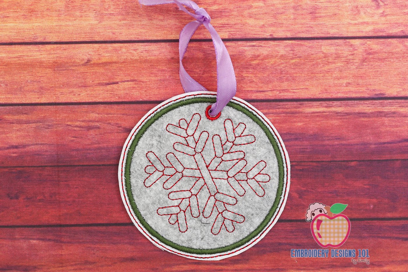 Snowflake Balls In The Hoop Ornament