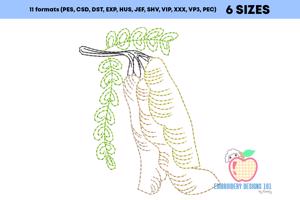 Fresh Brown Tamarindus Line Art