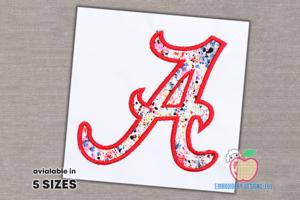 A for Alabama Design Applique
