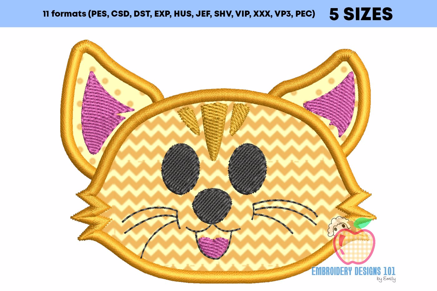 Kitten Applique Design