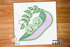 Peas in a Pod Applique for Kids