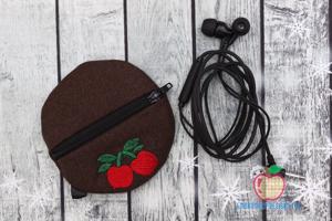 Cherry Fruit In The Hoop Zipper Bag 4x4